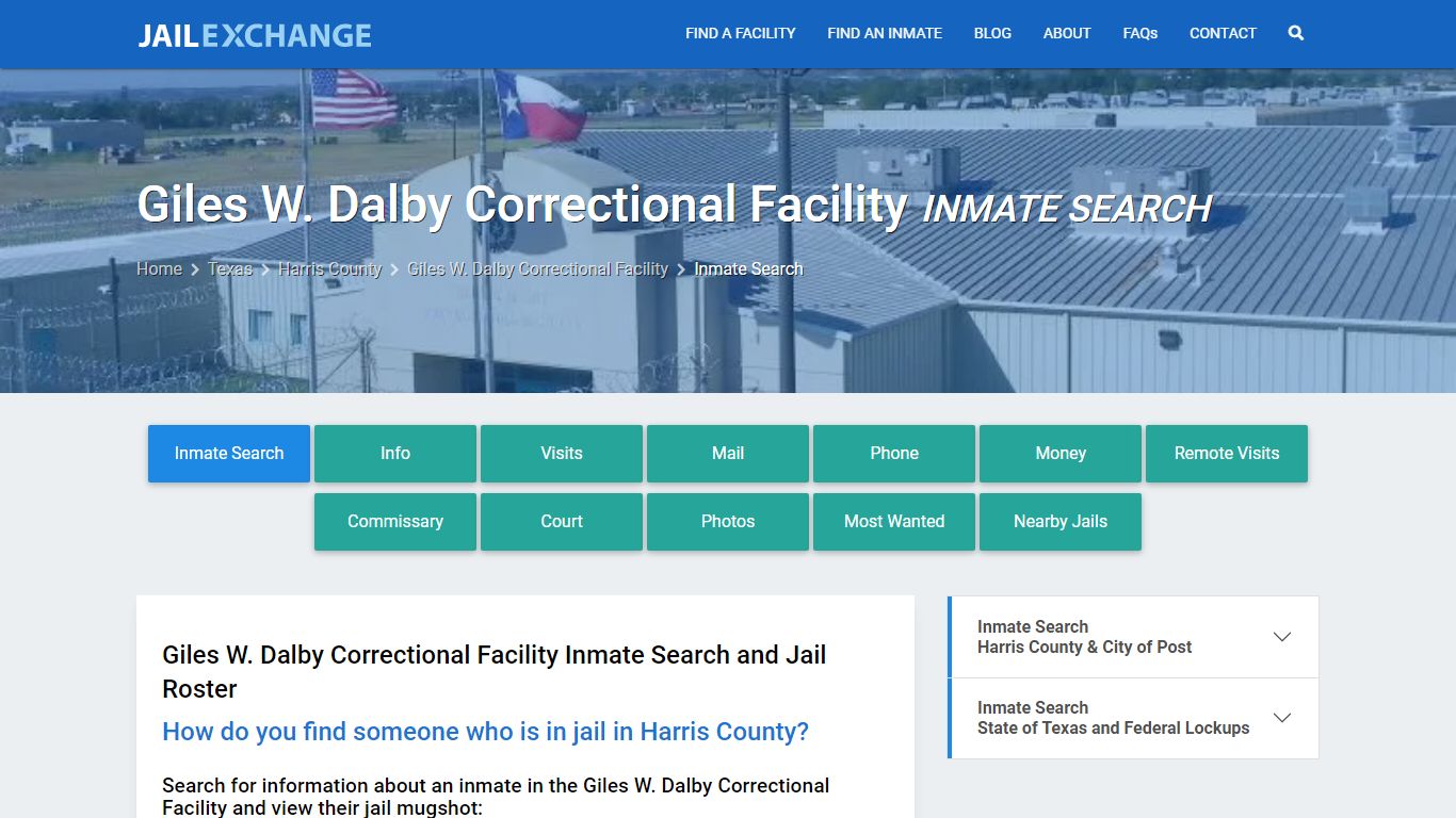 Giles W. Dalby Correctional Facility Inmate Search - Jail Exchange