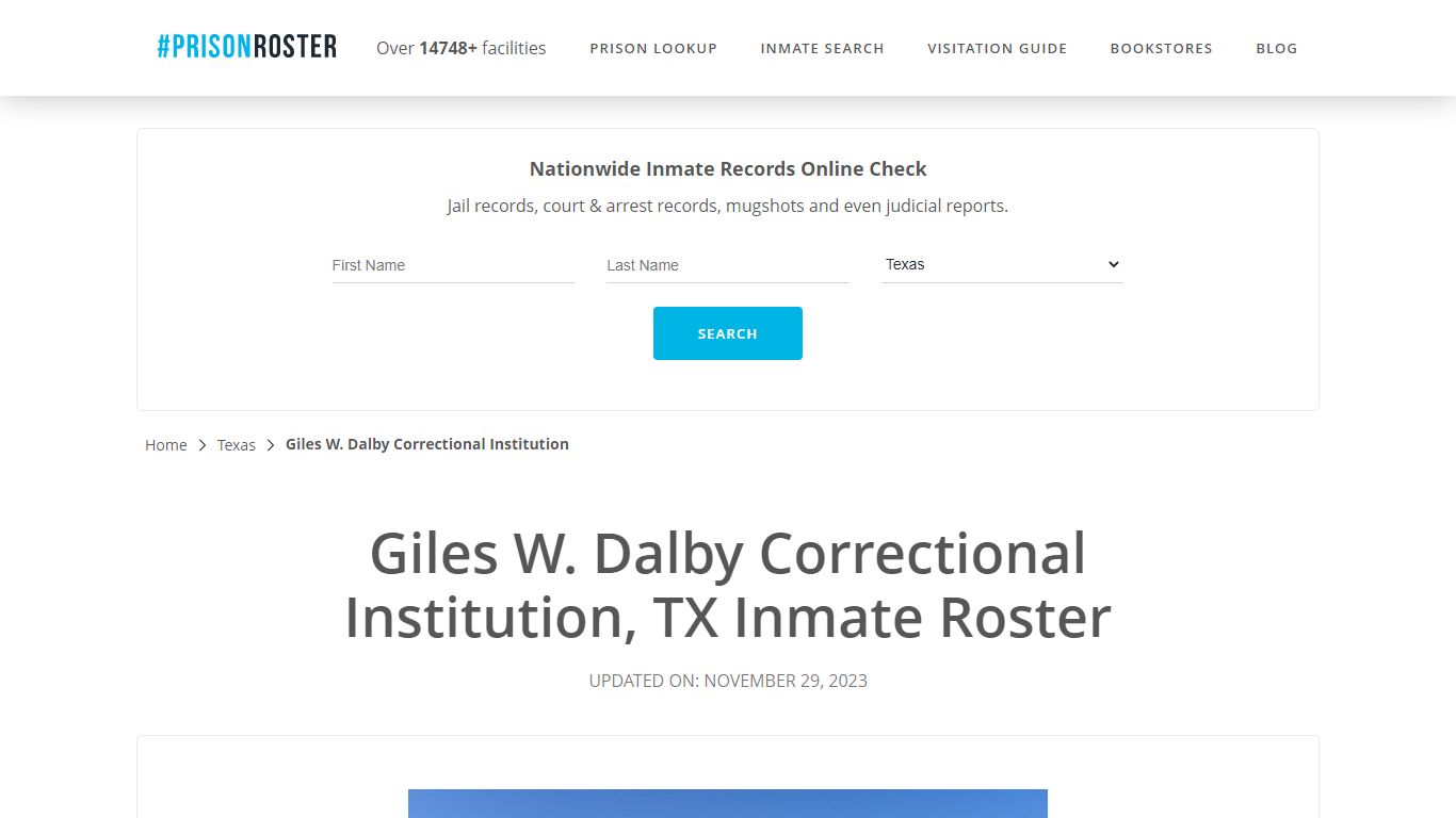 Giles W. Dalby Correctional Institution, TX Inmate Roster - Prisonroster